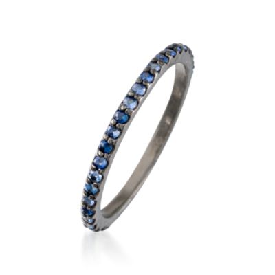 .30 ct. t.w. Blue Sapphire Eternity Band In Sterling Silver &mdash; Alt Image 3