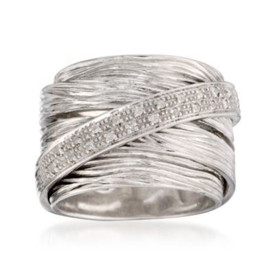 .10 ct. t.w. Diamond Multi-Band  Ring in Sterling Silver &mdash; Alt Image 1