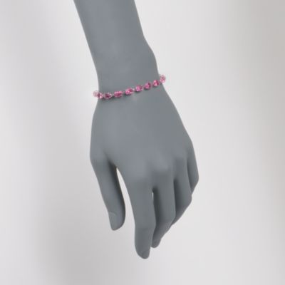 15.00 ct. t.w. Pink Topaz Bracelet in 14kt White Gold &mdash; Alt Image 2