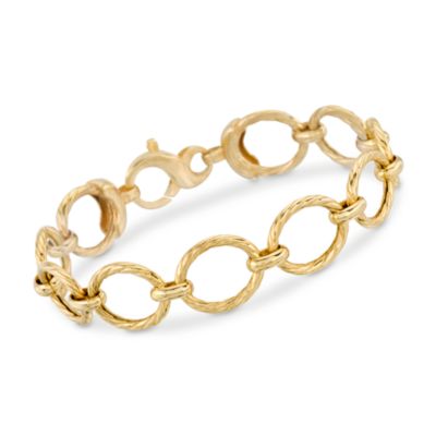 Italian Vermeil Oval Link Bracelet &mdash; Alt Image 1