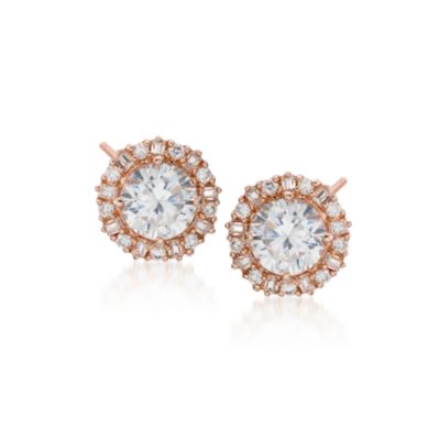 4.50 ct. t.w. CZ Earrings In 14kt . Post Earrings &mdash; Alt Image 1