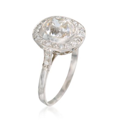 C. 2000 Vintage 2.79 ct. t.w. Diamond Ring in Platinum. Size 6.5 &mdash; Alt Image 2