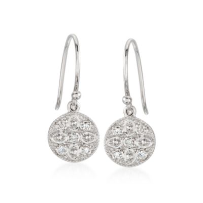 Charriol "Flamme Blanche" .17 ct. t.w. Diamond Earrings in 18kt White Gold &mdash; Alt Image 1