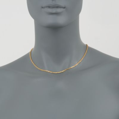 Vermeil 2mm Chain Necklace &mdash; Alt Image 2