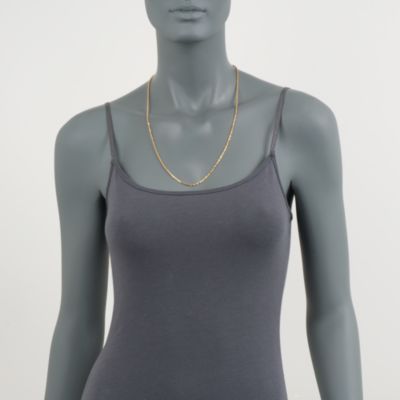 Vermeil 2mm Chain Necklace &mdash; Alt Image 5