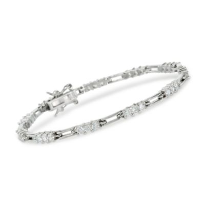 2.50 ct. t.w. CZ Tennis Bracelet in Sterling Silver &mdash; Alt Image 1