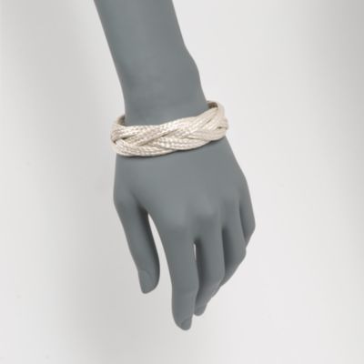 Sterling Silver Five-Strand Braided Bangle Bracelet &mdash; Alt Image 2