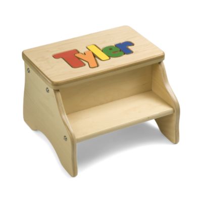 Personalized Two-Step Puzzle Stool &mdash; Alt Image 2