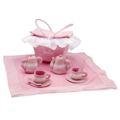 Personalized Plush Fabric Play Tea Set &mdash; Alt Image 1