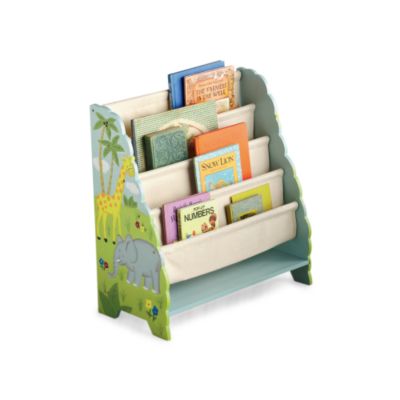 Set of 2 Child's Safari-Theme Rocking Chair and Book Display Set &mdash; Alt Image 1