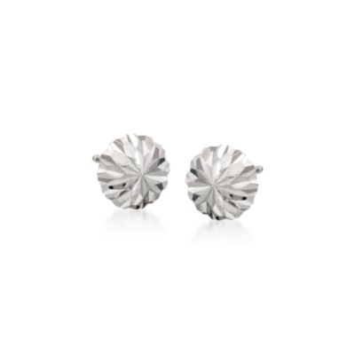 Child's 14kt White Gold Stud Earrings &mdash; Alt Image 1