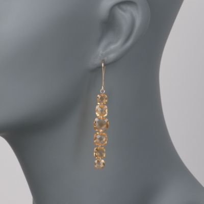 18.25 ct. t.w. Citrine Earrings in 14kt Yellow Gold &mdash; Alt Image 2