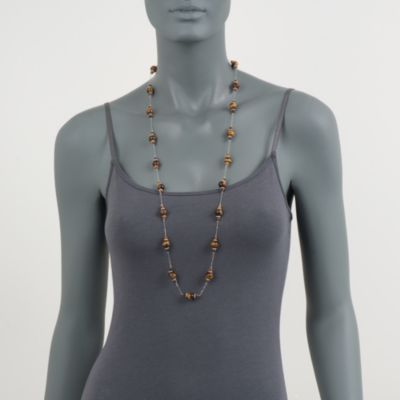 Tiger's Eye Necklace in Sterling Silver &mdash; Alt Image 6