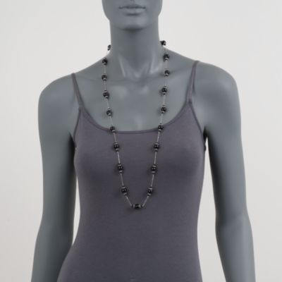 Black Onyx Necklace in Sterling Silver &mdash; Alt Image 6
