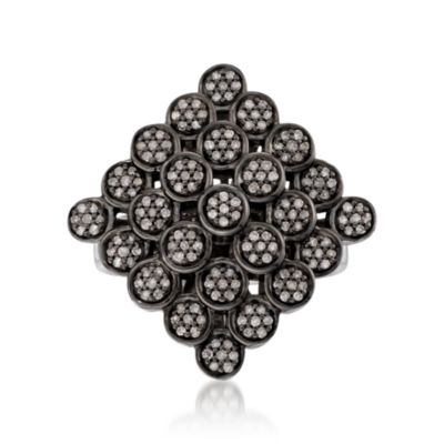 1.00 Carat t.w. Natural Diamond Cluster Ring in Sterling Silver &mdash; Alt Image 1