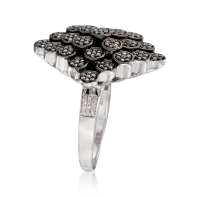 1.00 Carat t.w. Natural Diamond Cluster Ring in Sterling Silver &mdash; Alt Image 2