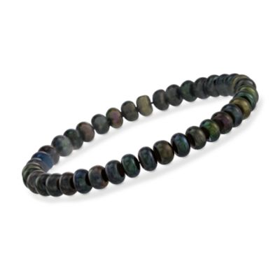 Set of Three 6-7mm Cultured Pearl Bracelets With Matching Pearl Studs With Sterling Silver &mdash; Alt Image 4