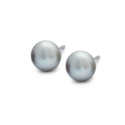 Set of Three 6-7mm Cultured Pearl Bracelets With Matching Pearl Studs With Sterling Silver &mdash; Alt Image 6