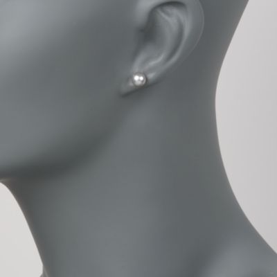 Set of Three 6-7mm Cultured Pearl Bracelets With Matching Pearl Studs With Sterling Silver &mdash; Alt Image 9