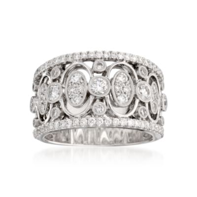 Simon G. 1.05 ct. t.w. Diamond Band Ring in 18kt White Gold. Size 6.5 &mdash; Alt Image 1