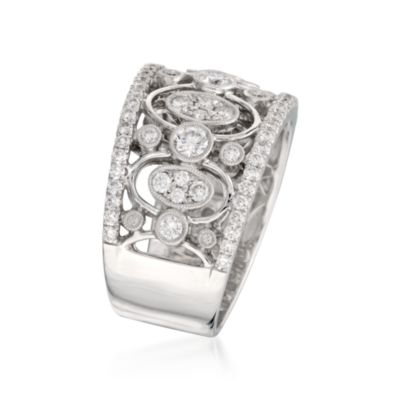 Simon G. 1.05 ct. t.w. Diamond Band Ring in 18kt White Gold. Size 6.5 &mdash; Alt Image 2