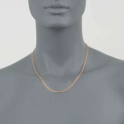 18kt Two-Tone Gold Five-Strand Necklace &mdash; Alt Image 2