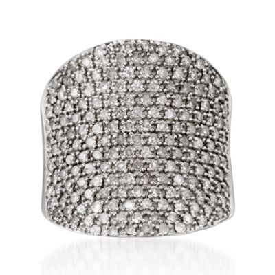 1.25 ct. t.w. Pave Diamond Ring in Sterling Silver &mdash; Alt Image 1