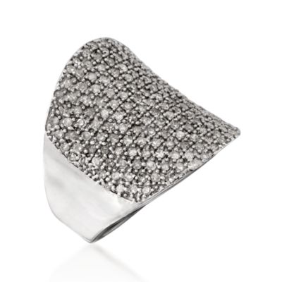 1.25 ct. t.w. Pave Diamond Ring in Sterling Silver &mdash; Alt Image 3