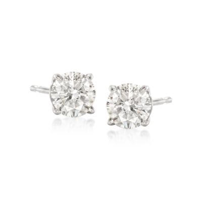 .75 ct. t.w. Diamond Stud Earrings in 18kt White Gold &mdash; Alt Image 1