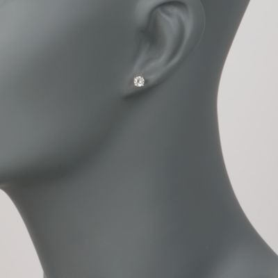 .75 ct. t.w. Diamond Stud Earrings in 18kt White Gold &mdash; Alt Image 2
