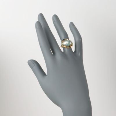 Mother-Of-Pearl and 3.00 ct. t.w. Multi-Gem Snake Ring In Sterling Silver &mdash; Alt Image 2