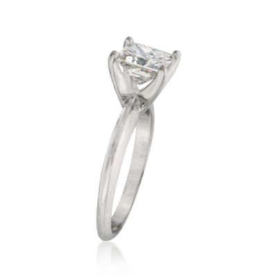 1.50 Carat Certified Diamond Solitaire Engagement Ring in 18kt White Gold &mdash; Alt Image 2