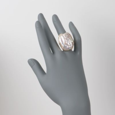 Baroque Pearl Ring in 14kt Yellow Gold &mdash; Alt Image 2