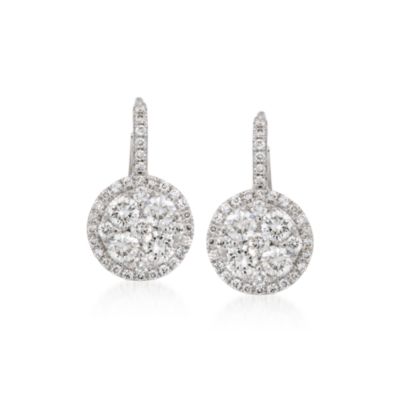 1.75 ct. t.w. Diamond Drop Earrings in 18kt White Gold  &mdash; Alt Image 1