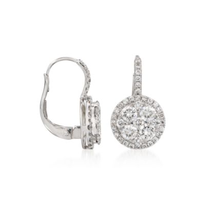 1.75 ct. t.w. Diamond Drop Earrings in 18kt White Gold  &mdash; Alt Image 3