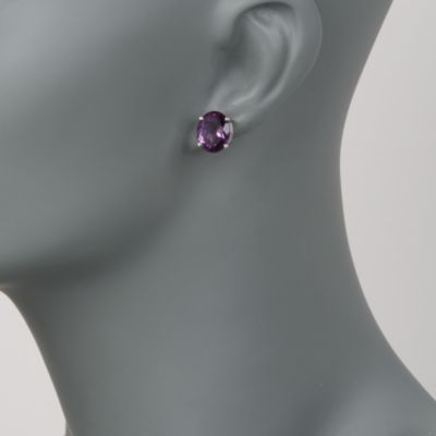 8.00 ct. t.w. Amethyst Stud Earrings in Sterling Silver &mdash; Alt Image 2