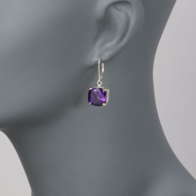 Balinese 17.00 ct. t.w. Amethyst Earrings in Two-Tone &mdash; Alt Image 2