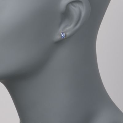 .95 ct. t.w. Tanzanite Stud Earrings in Sterling Silver &mdash; Alt Image 2