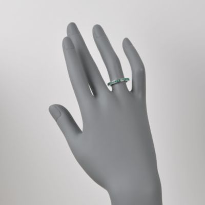 1.20 ct. t.w. Emerald Eternity Band in Sterling Silver &mdash; Alt Image 2