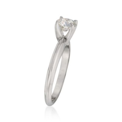.75 Carat Certified Diamond Solitaire Engagement Ring in 14kt White Gold &mdash; Alt Image 2