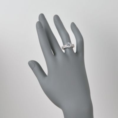 Ritani "Classic" 1.10 ct. t.w. Diamond Engagement Ring Setting in 18kt White Gold &mdash; Alt Image 2