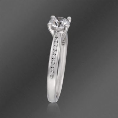 Ritani "Modern" .15 ct. t.w. Diamond Engagement Ring Setting in 18kt White Gold &mdash; Alt Image 3