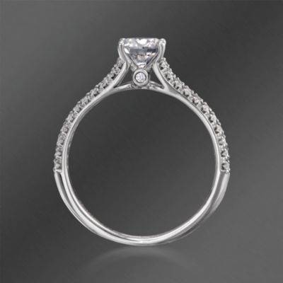 Ritani "Classic" .24 ct. t.w. Diamond Engagement Ring Setting in 18kt White Gold &mdash; Alt Image 4
