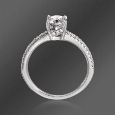 Ritani "Classic" .20 ct. t.w. Diamond Engagement Ring Setting in 18kt White Gold &mdash; Alt Image 4