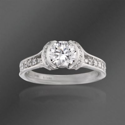 Ritani "Endless Love" .68 ct. t.w. Diamond Engagement Ring Setting in 18kt White Gold &mdash; Alt Image 1
