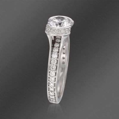 Ritani "Endless Love" .68 ct. t.w. Diamond Engagement Ring Setting in 18kt White Gold &mdash; Alt Image 2