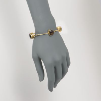 14.00 ct. t.w. Smoky Quartz Station Bangle in Vermeil &mdash; Alt Image 2