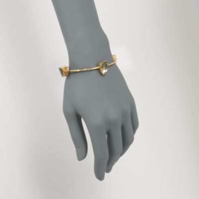 14.00 ct. t.w. Green Amethyst Bangle Bracelet in Vermeil. 8" &mdash; Alt Image 2