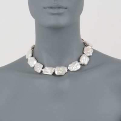 20-25mm Baroque Pearl Necklace With 14kt Yellow Gold Clasp &mdash; Alt Image 2