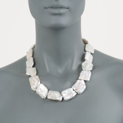 20-25mm Baroque Pearl Necklace With 14kt Yellow Gold Clasp &mdash; Alt Image 4